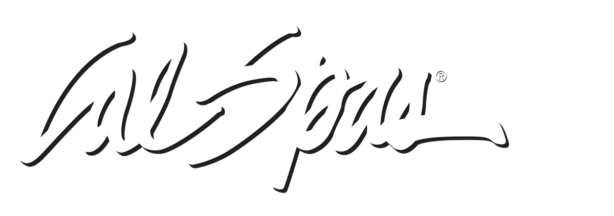 Calspas White logo hot tubs spas for sale Palm Bay